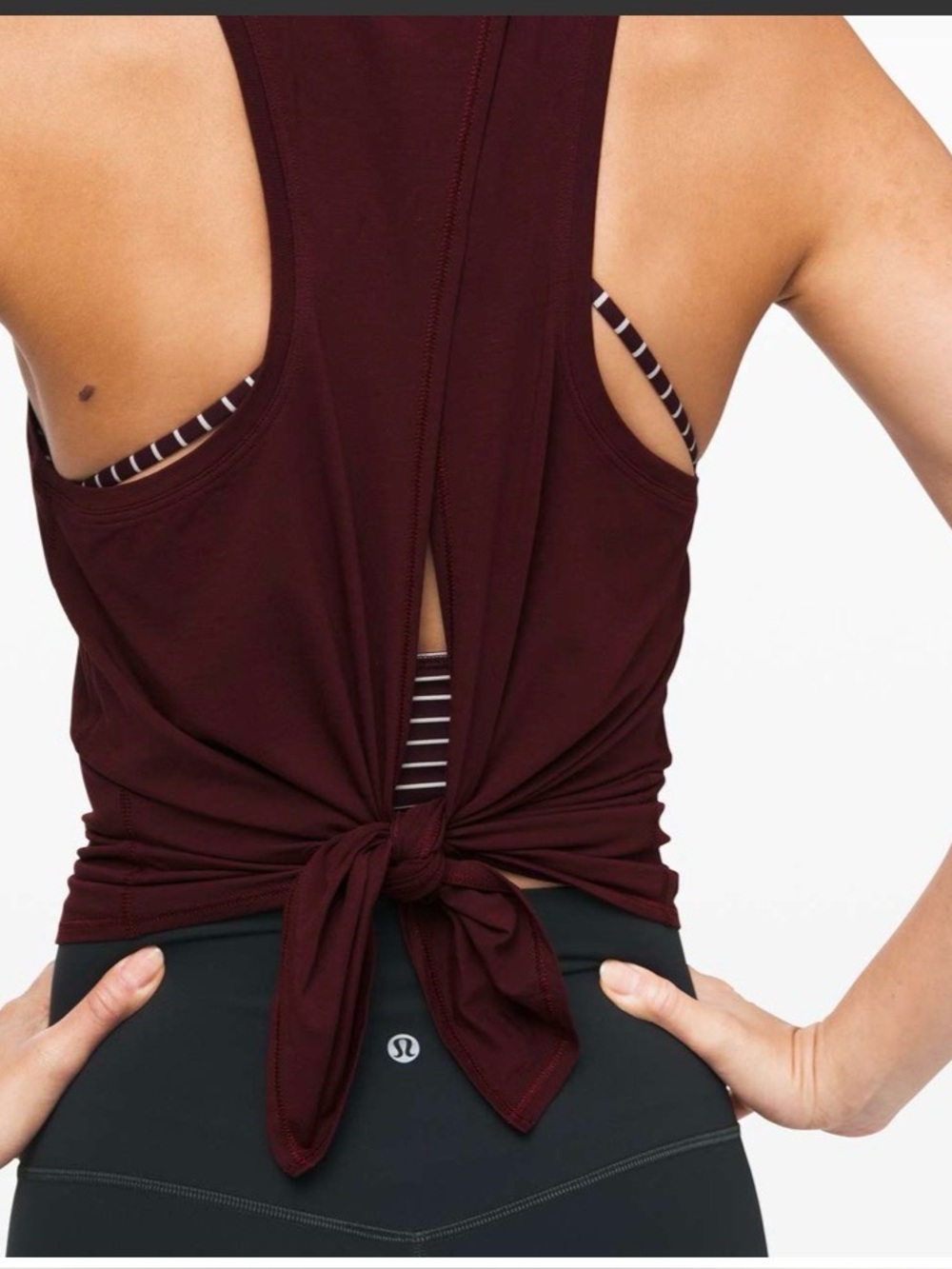 Lululemon all tied up tank size 2 Garnet